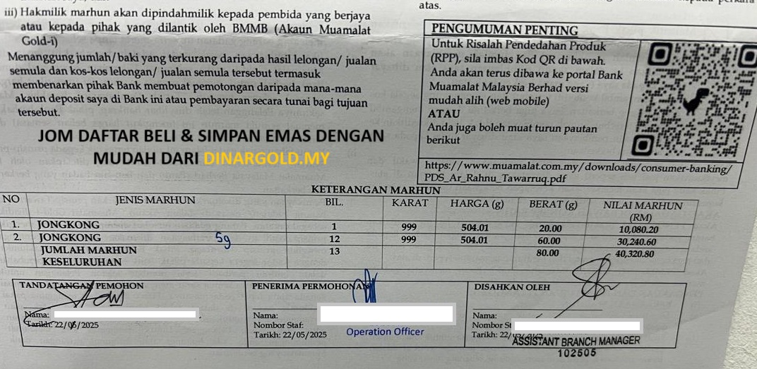 gb gold, gb gold malaysia, pajak gb gold bank muamalat, simpan emas, pelaburan emas, simpanan emas